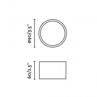 Plafón de techo LED Mizu (8W)