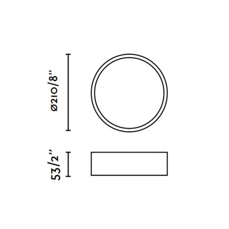 Plafón de techo LED Aris (20W)
