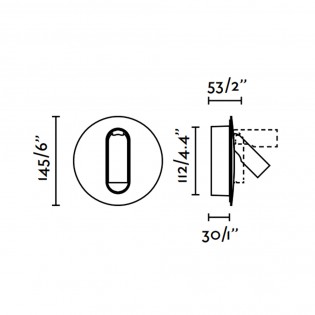 Aplique lector LED con USB Timit (4.5W)