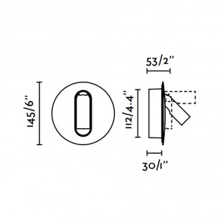 Aplique de pared con lector LED Timit (4.5W)