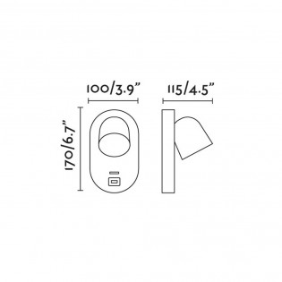 Aplique lector con USB Corb