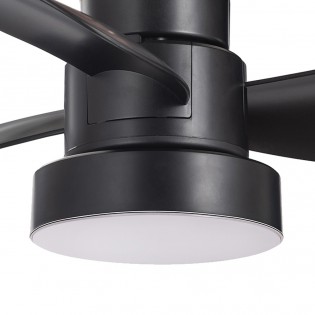 Ventilador LED rosca E27 Debu Negro CCT Dim (15W)