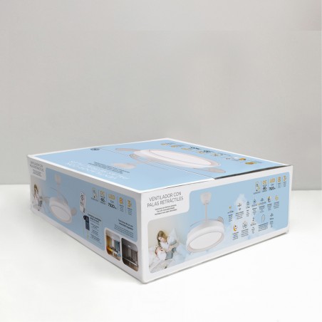 Ventilador LED con aspas retráctiles Nestera Evo CCT Dim (72W)