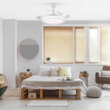 Ventilador LED con aspas retráctiles Nestera Evo CCT Dim (72W)