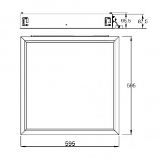 Plafón de techo empotrable LED Blue Sky (60W)