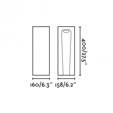 Baliza de exterior LED Grot 40 (6W)