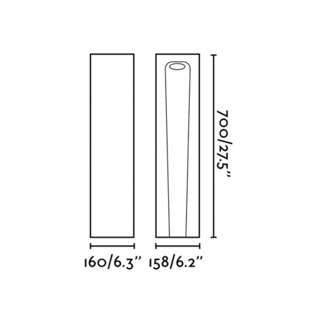 Baliza de exterior LED Grot 70 (6W)