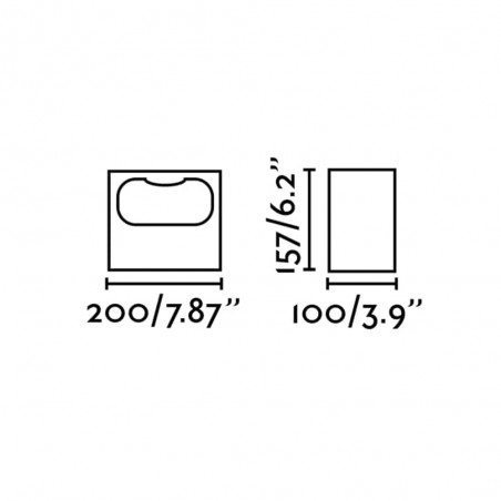 Aplique de pared de exterior LED Glint (6W)