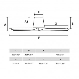 Ventilador de techo Hey Tub S