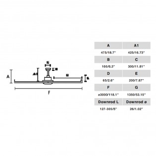 Ventilador de techo LED Rotterdam 30 (30W)