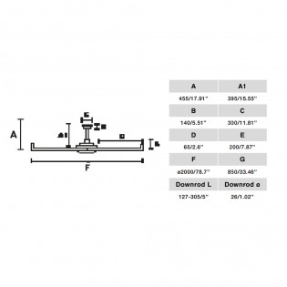 Ventilador de techo LED Rotterdam 20 (30W)