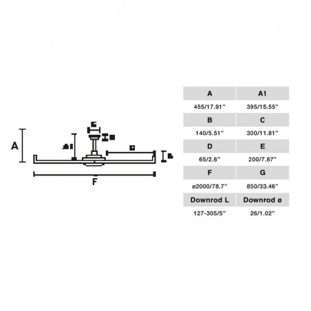 Ventilador de techo LED Rotterdam 20 (30W)