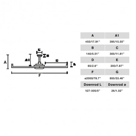 Ventilador de techo Rotterdam 20