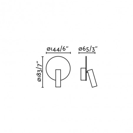 Aplique de pared lector LED con USB Duas (3W)