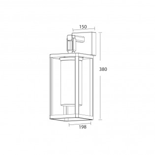 Aplique de pared de exterior Alps