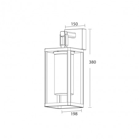 Aplique de pared de exterior Alps