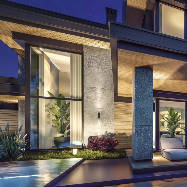 aplique de pared de exterior pere 2 luces