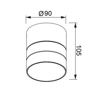 Foco de pared-techo de exterior Saler