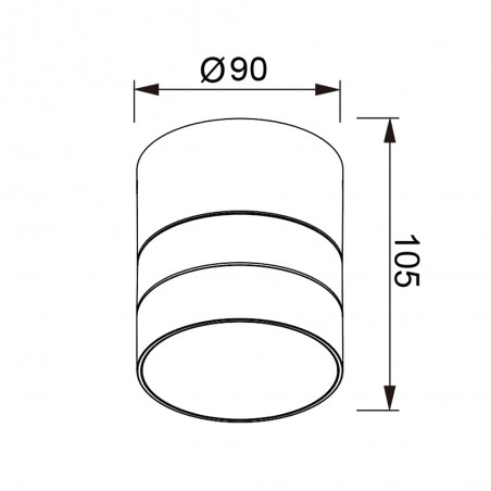 Foco de pared-techo de exterior Saler