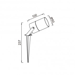 Foco con piqueta Quebec