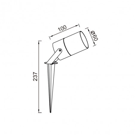 Foco con piqueta Quebec