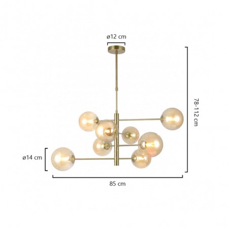 Lámpara de techo Galaxia (8 Luces)