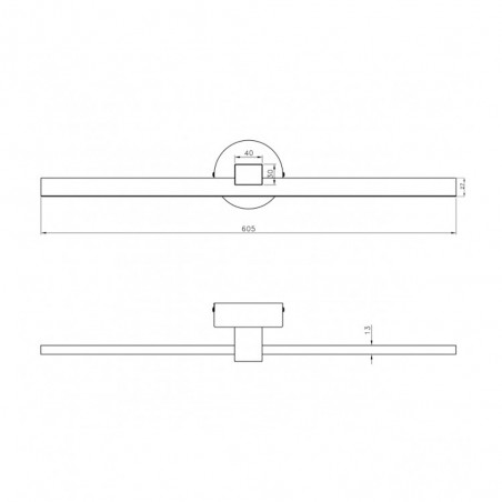 Aplique de pared LED Tarik (15W)