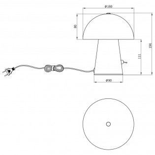 Lámpara de mesa Kent