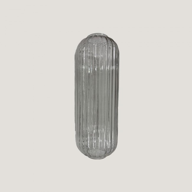 Tulipa de cristal rayado lámpara de techo Elma