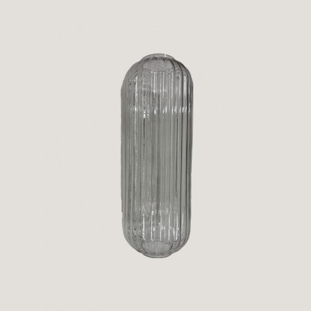 Tulipa de cristal rayado lámpara de techo Elma