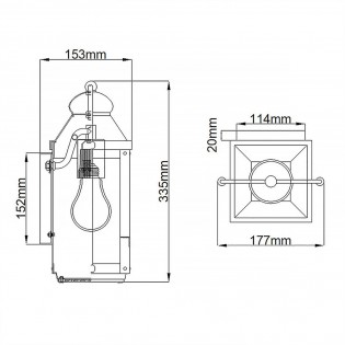 Aplique de pared de exterior Anchorage