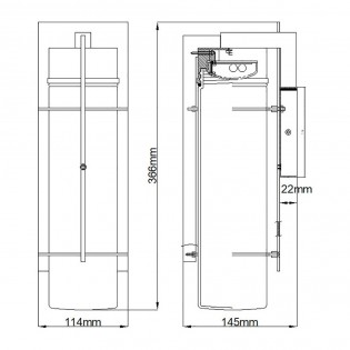 Aplique de pared LED para exterior Eames (10W)