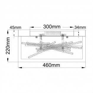 Plafón de techo LED Styx (8W)