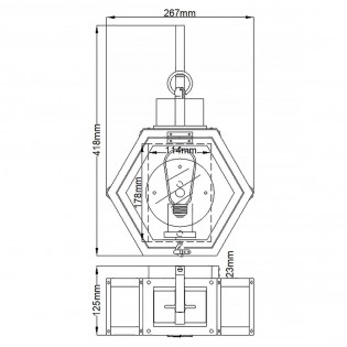 Aplique de pared de exterior Heath S