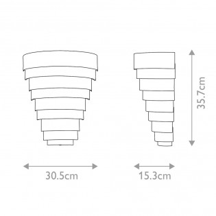 Aplique de pared LED Echelon (12W)