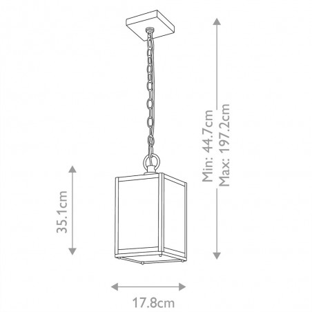 Lámpara colgante de exterior Lahden