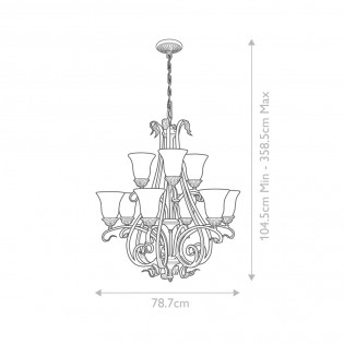 Lámpara de araña Sonoma Valley (9 luces)