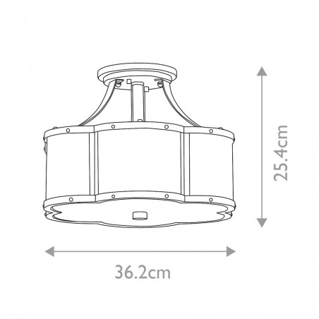 Plafón de techo Chance S