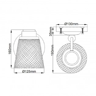 Aplique de pared para baños Hudson