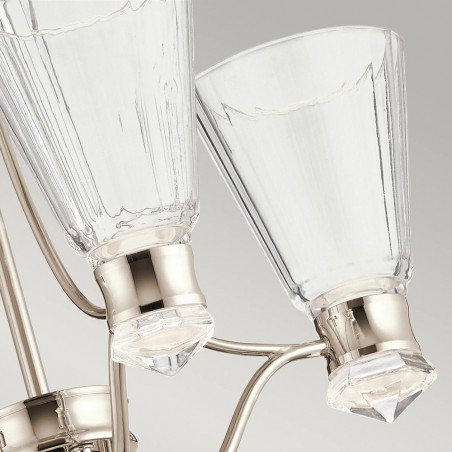 Lámpara de araña LED para baños Kayva (4x6W)