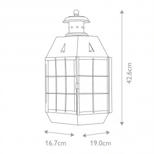 Aplique de pared de exterior Nantucket L