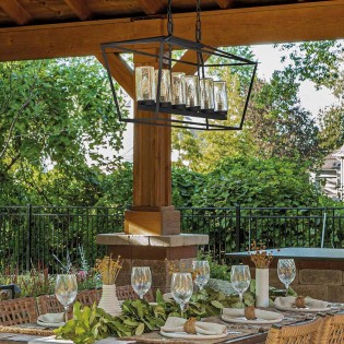 Lámpara colgante de exterior Alford Place (6 luces)