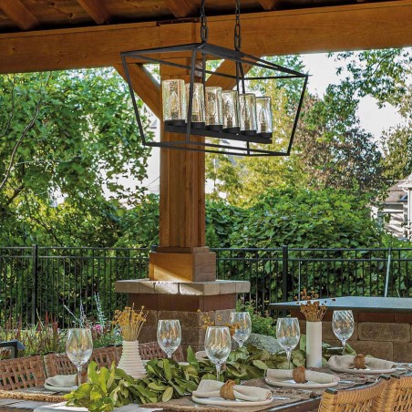 Lámpara colgante de exterior Alford Place (6 luces)