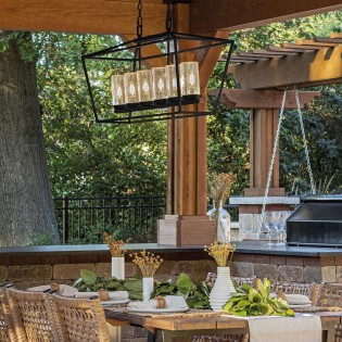 Lámpara colgante de exterior Alford Place (6 luces)