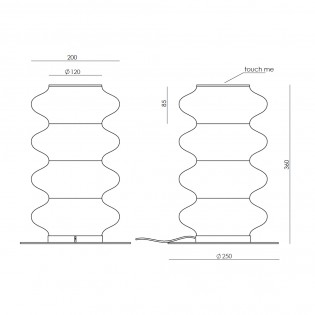 Lámpara de mesa LED Vitree (12W)