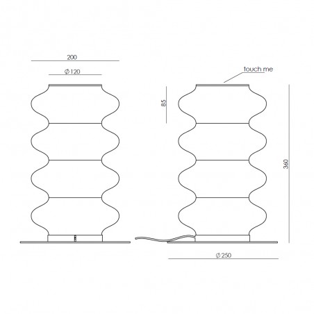 Lámpara de mesa LED Vitree (12W)