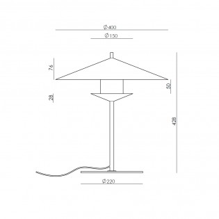 Lámpara de mesa LED Gehit (26W)