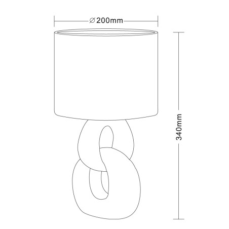 Lámpara de mesa Melie