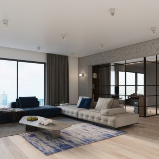 Aplique de pared Lion cemento