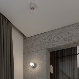 Aplique de pared Lion cemento
